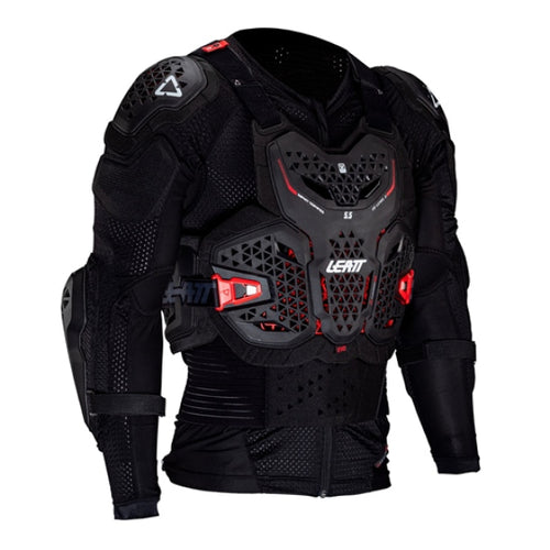 Chandail de Protection de Motocross 4.5 Evo Leatt noir, de face