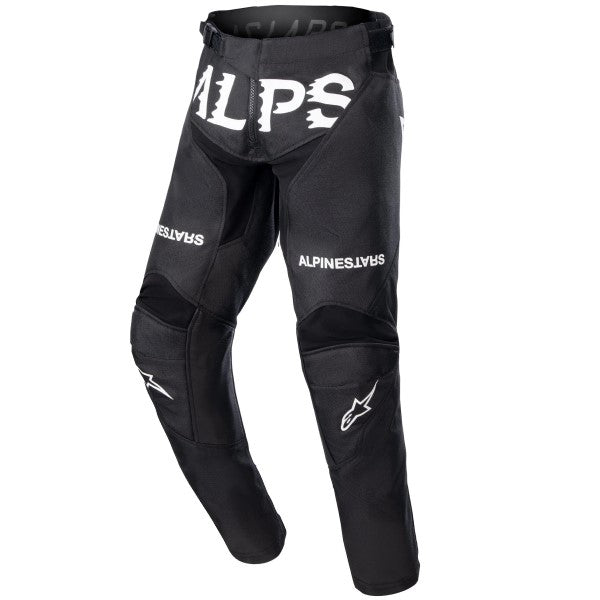 Pantalon de Motocross Racer Found Junior Alpinestars noir, de face