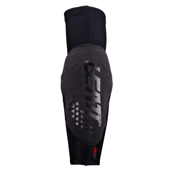 Protège-Coudes de Motocross 3DF 5.0 Evo Leatt noir, de face