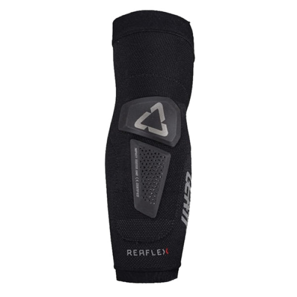 Protège-Coudes de Motocross Reaflex Hybrid Leatt noir, de face