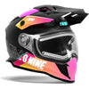 Casque Intégral de Motoneige Delta R3L Ignite Rose/Noir incliné de gauche