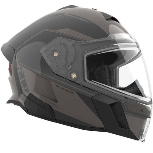 Casque Intégral de Motoneige Delta V Commander Noir Ops, côté droit