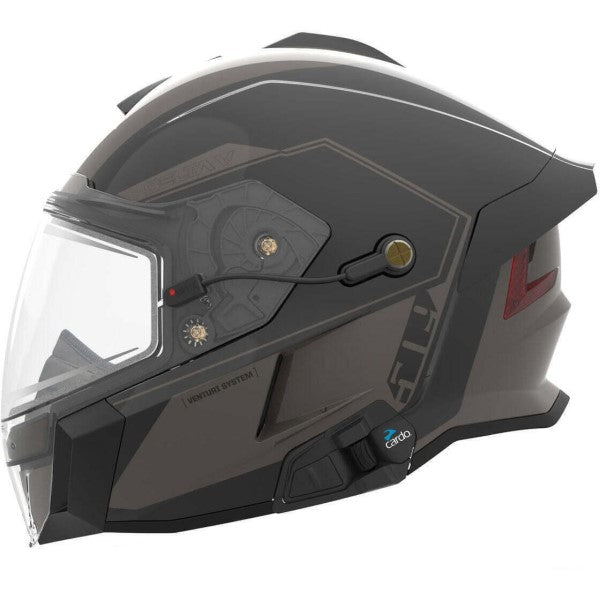 Casque Intégral de Motoneige Delta V Commander Noir Ops, côté gauche