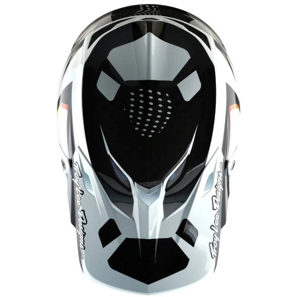 Casque de Motocross SE5 Carbone Optic Troy Lee Designs noir, dessus