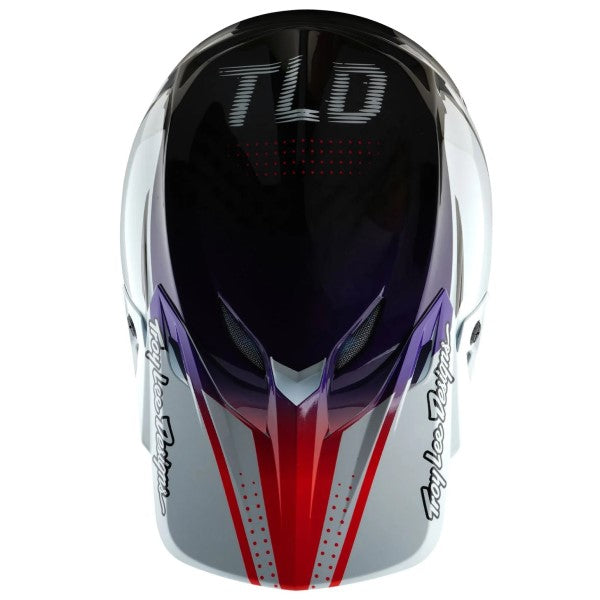 Casque de Motocross SE5 Carbone Drip MIPS Troy Lee Designs noir, dessus