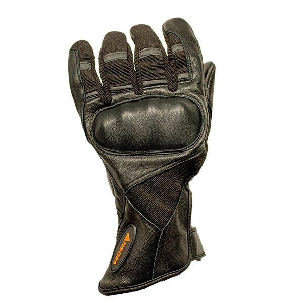 Gants de Moto 41 Angora noir, dessus main gauche