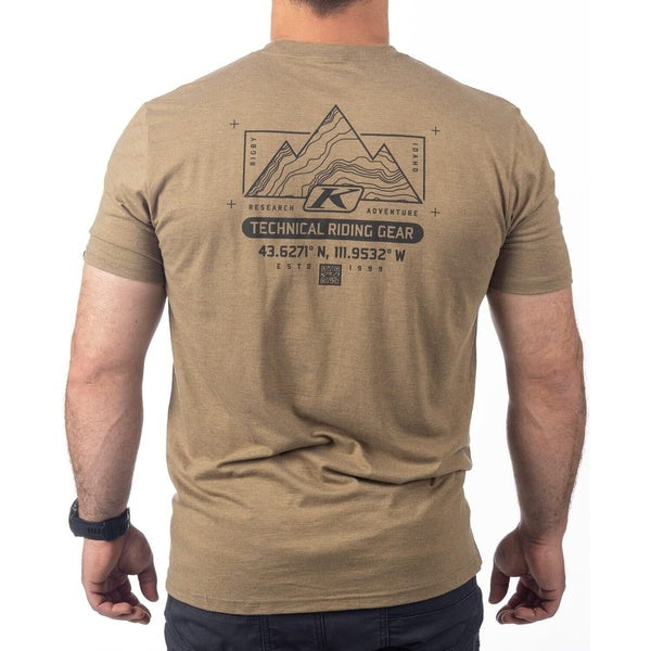T-shirt Destination Tri-blend/Klim/brun, de dos