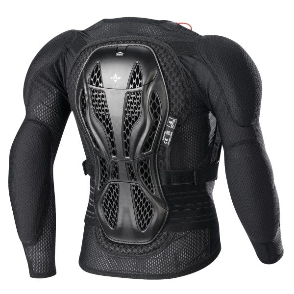 Chandail de Protection de Motocross Bionic Action V2 Junior Alpinestars noir, de dos