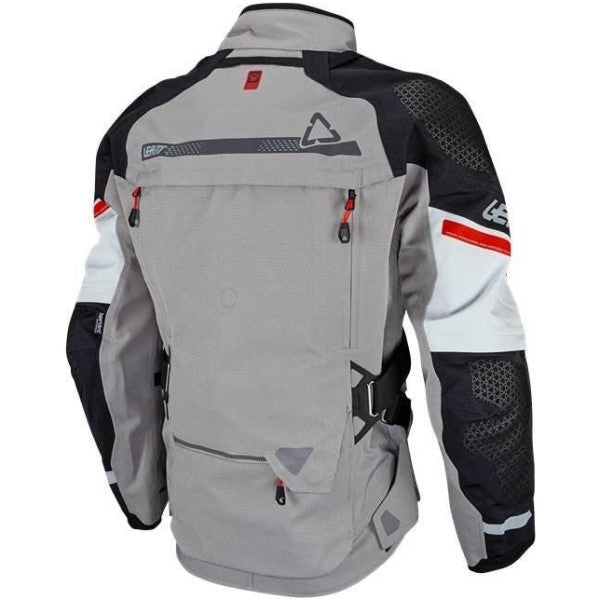 Manteau de Moto ADV Dritour 7.5 Gris/Noir incliné de dos à gauche