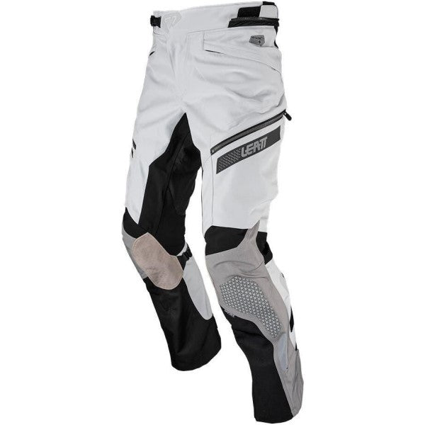 Pantalon de Moto Adv Dritour 7.5 Gris/Blanc incliné de droite