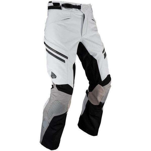 Pantalon de Moto Adv Dritour 7.5 Gris/Blanc incliné de gauche