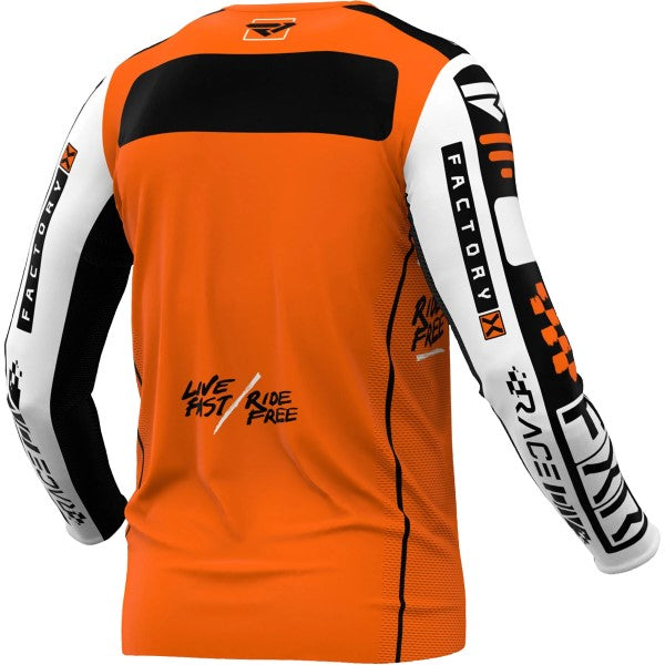 Chandail de Motocross Podium Gladiator Blanc/Orange Dos