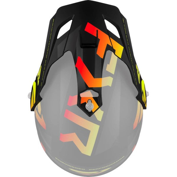 Palette de Motocross Torque X Team Noir/Jaune de dessus