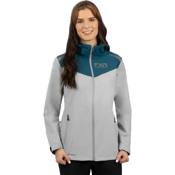 Manteau Tri Laminé Aventure FXR Femme Gris/Bleu 