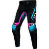 Pantalon de Motocross Helium Noir/Rose/Bleu de devant