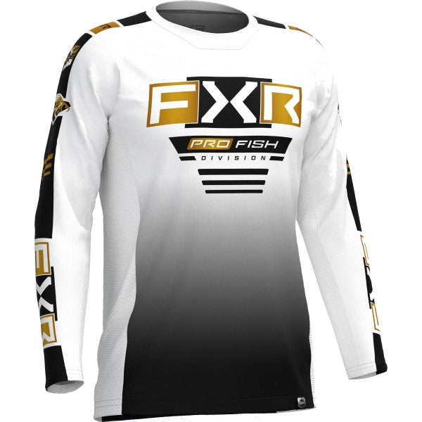 Chandail Tournament Air UPF Blanc/Or de face