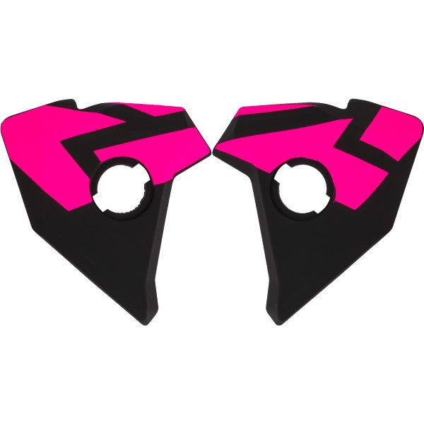 Couvercles Latéraux pour Casque Maverick Mod Noir/Rose en paire