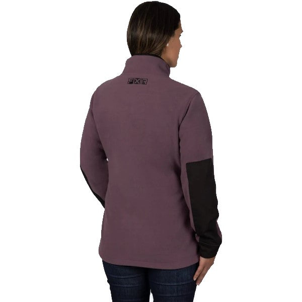 Manteau Polaire Grind Femme Mauve/Noir Dos