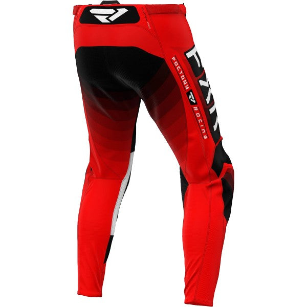 Pantalon de Motocross Clutch Pro FXR Rouge/Noir de derrière