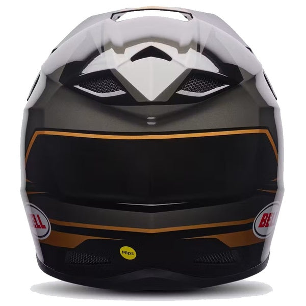 Casque de Motocross MX-10 Speedway Édition Limitée Noir/Or de dos