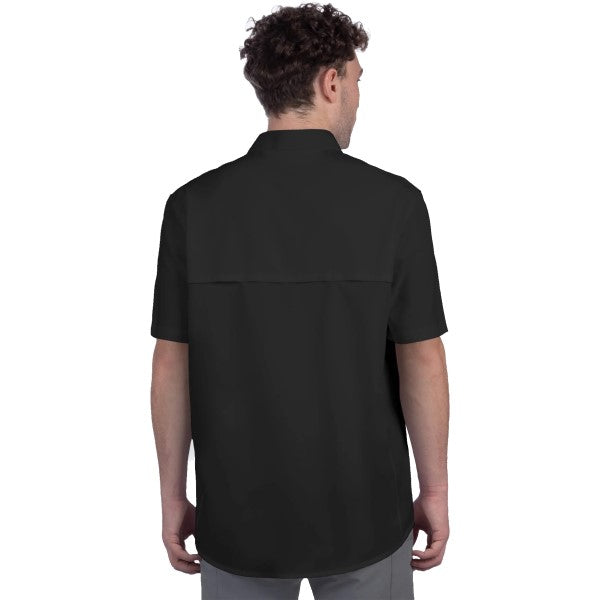 T-Shirt Breeze UPF Noir Essayage Homme de dos
