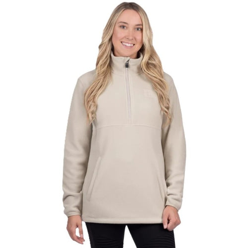 Coton Ouaté Aspen 1/4 Zip Femme Beige