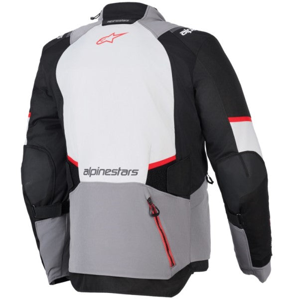 Manteau de Moto Andes V4 Drystar Gris/Noir, Dos