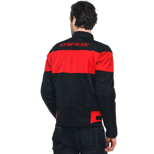 Manteau de Moto Dainese Electtrica Air Noir_Rouge Modèle Dos