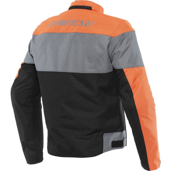 Manteau de Moto Dainese Electtrica Air Noir_Orange_Gris Dos