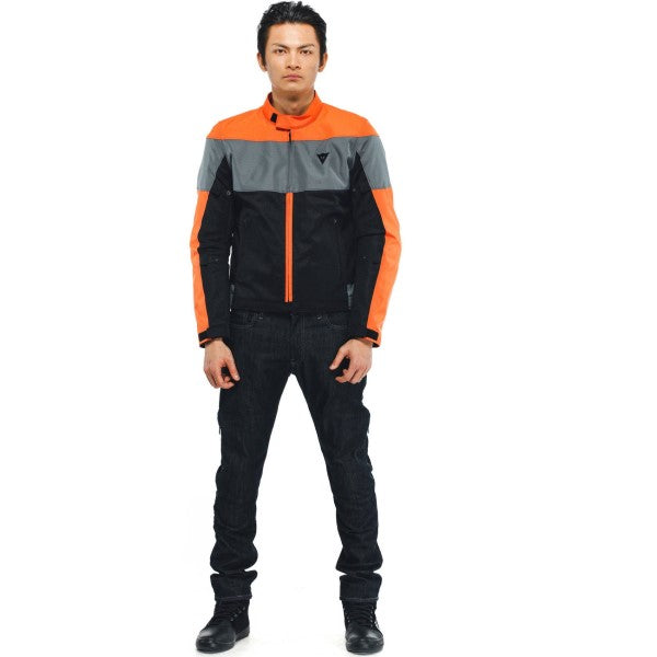 Manteau de Moto Dainese Electtrica Air Noir_Orange_Gris Modèle