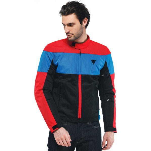 Manteau de Moto Dainese Electtrica Air Noir_Rouge_Bleu Modèle