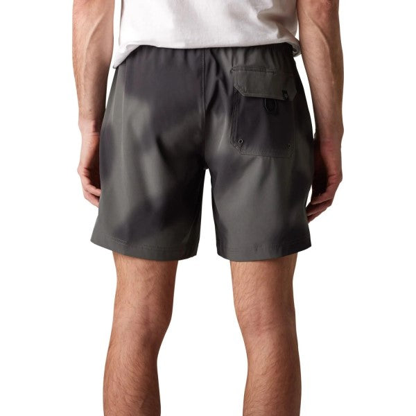 Short de Volley Essex Print Noir de dos