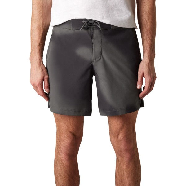 Short de Volley Essex Print Noir de face