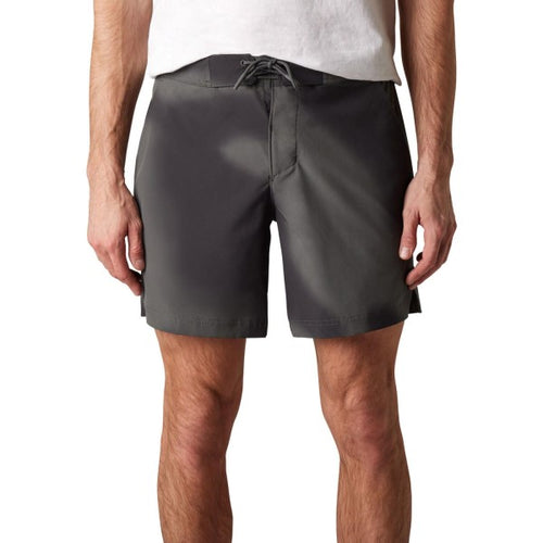 Short de Volley Essex Print Noir de face
