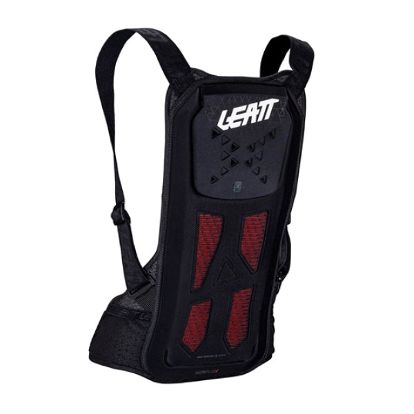 Protecteur Dorsal de Motocross Reaflex Leatt noir, de face