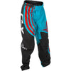 Pantalon de Motocross F-16 Junior Noir/Bleu/Blanc de face