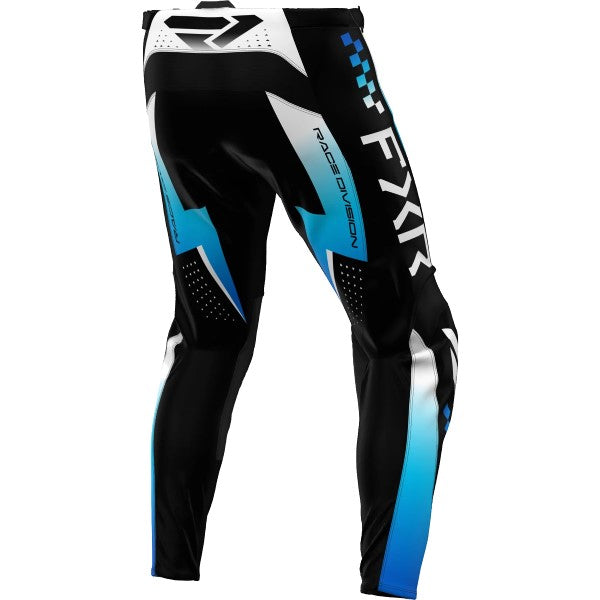 Pantalon de Motocross Clutch Pro Noir/Bleu/Blanc de dos