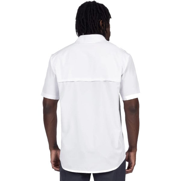 T-Shirt Breeze UPF Blanc Essayage Homme de dos