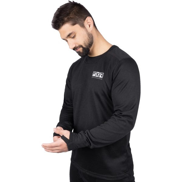 Chandail Sous-Vêtement de Motoneige Endeavor Merinos Noir de droite