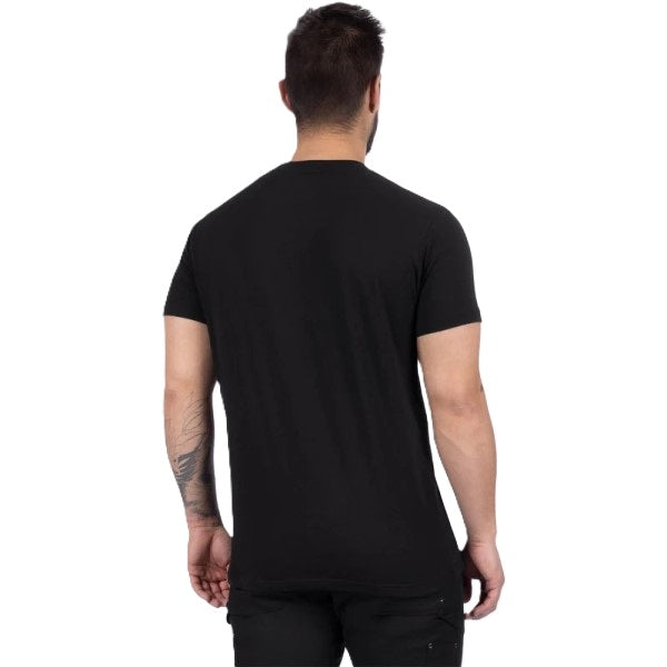 T-Shirt Antler Premium Noir Bleu, Dos