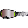 Lunettes de Motocross Armega Hiper Lentilles Miroir 100% noir et gris