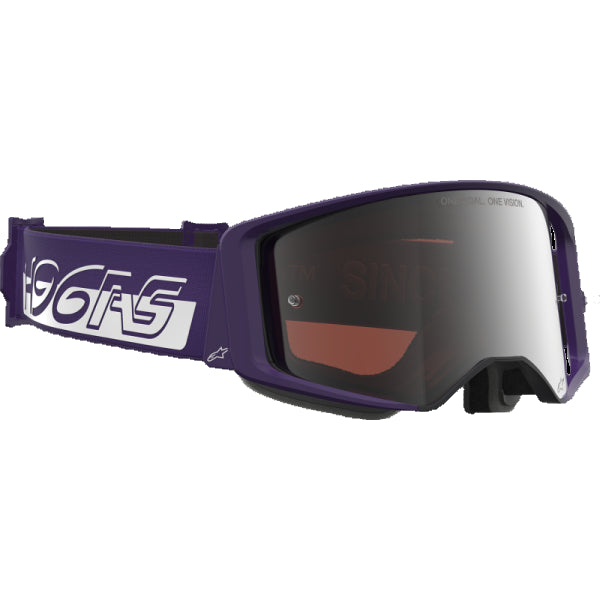 Lunette de Motocross Supertech Hunter Lawrence  Mauve/Argent, côté droit