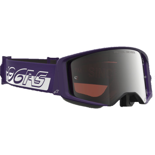 Lunette de Motocross Supertech Hunter Lawrence  Mauve/Argent, côté droit