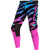 Pantalon de Motocross Podium Junior  Noir/Rose/Bleu de devant