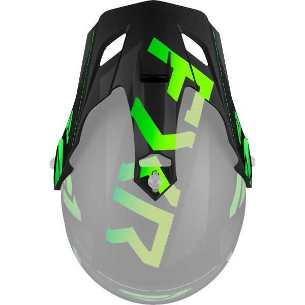 Palette de Motocross Torque X Team Noir/Vert de dessus