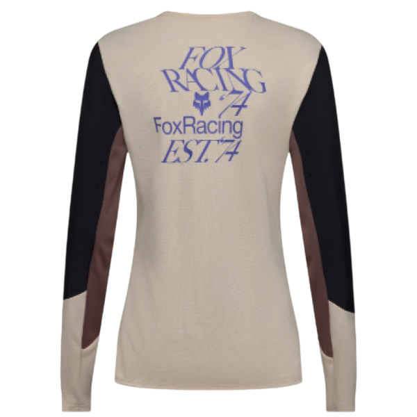 Maillot de Vélo Defend Park Femme/Fox/beige, de  dos, manches longues 