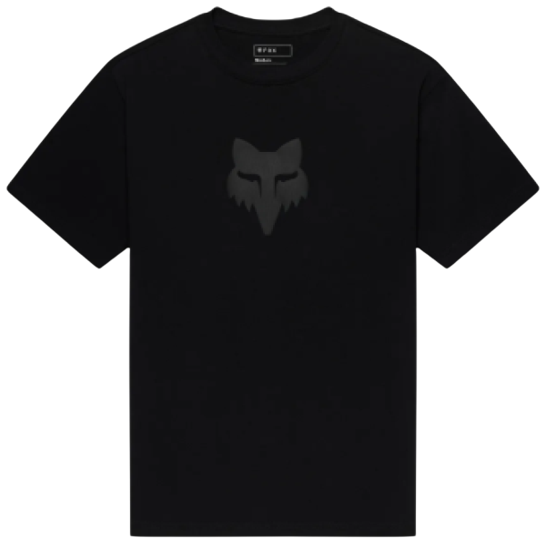 T-shirt Fox Head Heavyweight/Fox, noir, de face