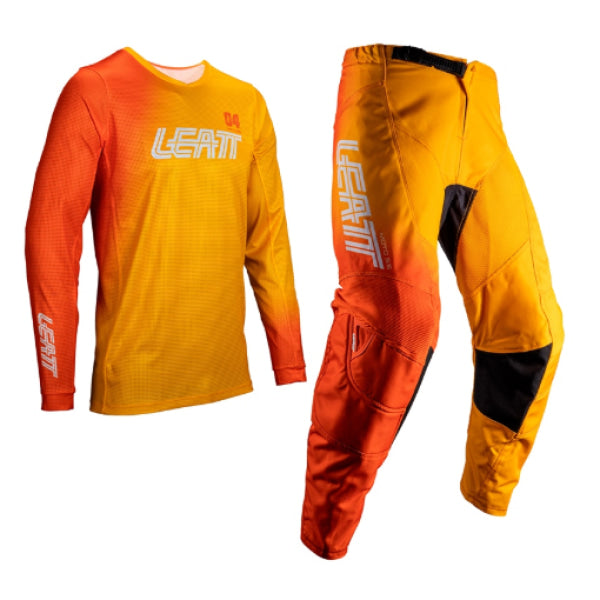 Ensemble de Motocross Ride 3.5 Leatt orange et jaune