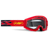 Lunettes de Motocross Powercore Lentille Claire Junior FMF rouge