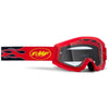 Lunettes de Motocross Powercore Lentille Claire FMF rouge